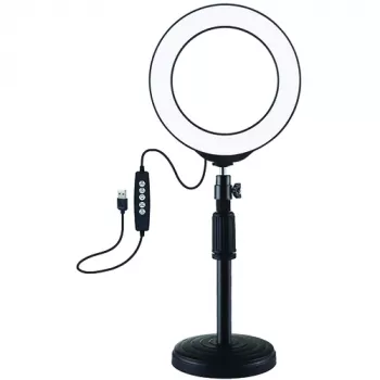 LED-ringsvalgus 16 cm statiiviga kuni 33 cm, USB, RGBW