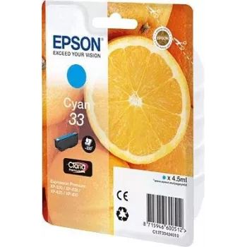 Epson oranžs C13T33424010 tindikassett 1 tk Originaal tsüaan