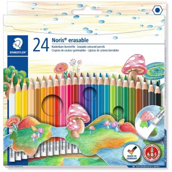 Kustutatavad värvilised pliiatsid Staedtler Noris 144 50 Multicolour 24 tk