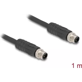 DeLOCK sensori/ajami kaabel 1 m RST M12 Must 80514