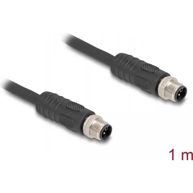 DeLOCK sensori/ajami kaabel 1 m RST M12 Must 80514