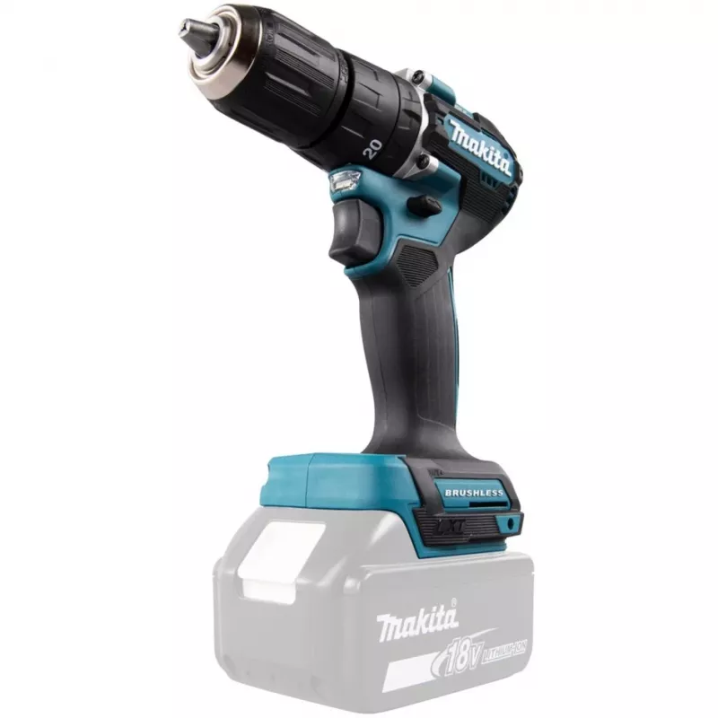 Makita DHP487Z puur 1700 RPM võtmeta 1,4 kg Must, Sinine