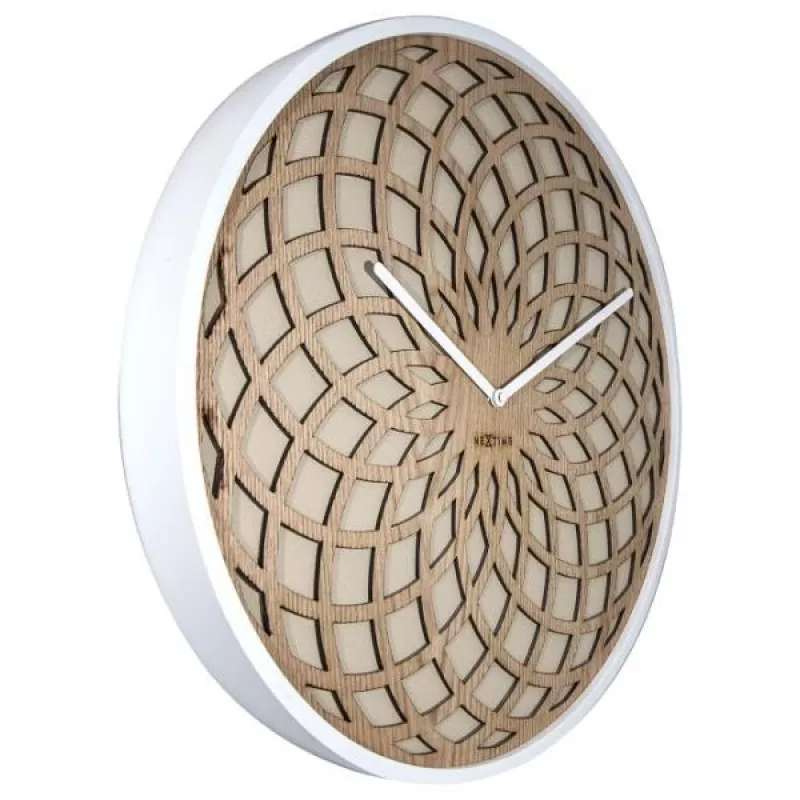 NeXtime klok 3149be Sun Large, Ø50 cm, Seinale, Beež
