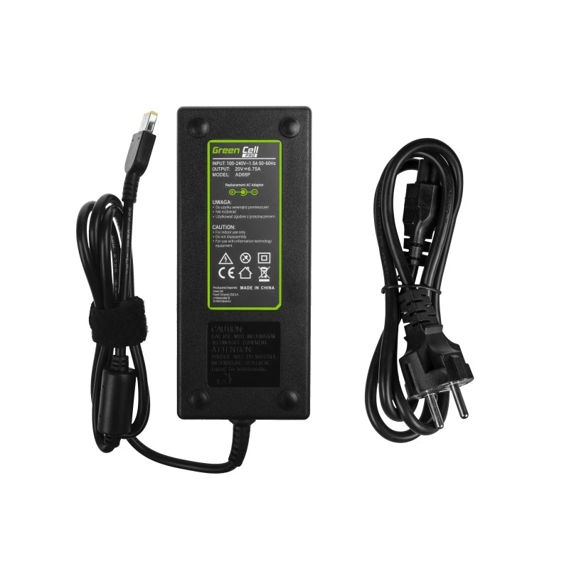 Toiteadapter roheline Cell AD68P 135 W vahelduvvoolust alalisvooluks 20 V 6,75 A siseruumidesse must