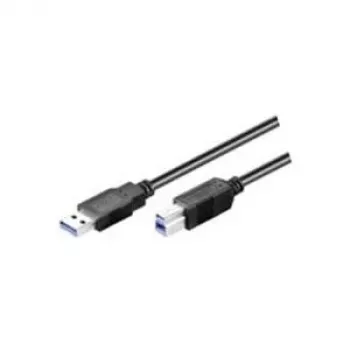 Wentronic Goobay USB 3.0 SuperSpeed kaabel, must, 1,8 m - USB 3.0 pistik (tüüp A) > USB 3.0 pistik (tüüp B) (93655)