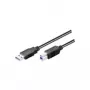 Wentronic Goobay USB 3.0 SuperSpeed kaabel, must, 1,8 m - USB 3.0 pistik (tüüp A) > USB 3.0 pistik (tüüp B) (93655)