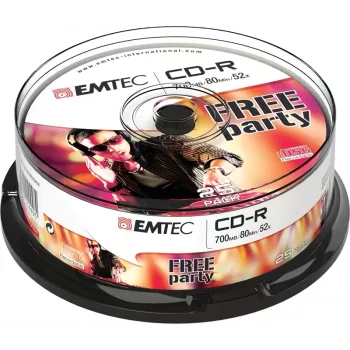 CD-R Emtec ECOC802552CB 700 MB 52x 25 tk