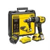 Juhtmeta trell-kruvikeeraja STANLEY FatMax V20 SFMCD726D2K 18V, 2x 2Ah Li-Ion, 80 Nm, 2-käiguline, LED