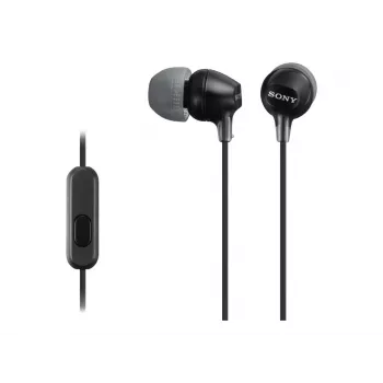 Sony MDR-EX15AP, juhtmega, 8 - 22000 Hz, kõned/muusika, 3 g, peakomplekt, must