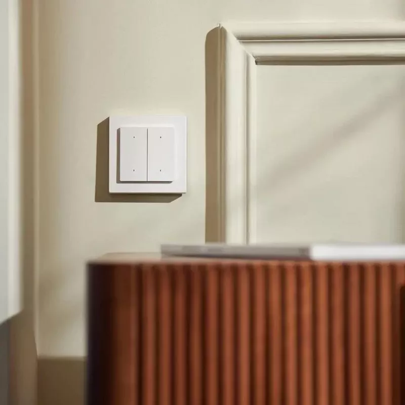 AQARA Light Switch H2 EU (4 nuppu, 2 kanalit) (WS-K08D) - Zigbee ja Thread seinallüliti 2 releega