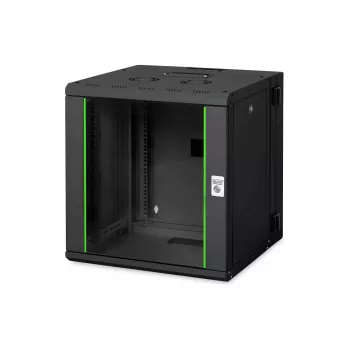 Seinale kinnitatav riiul Digitus DN-19 12-U-3-SW