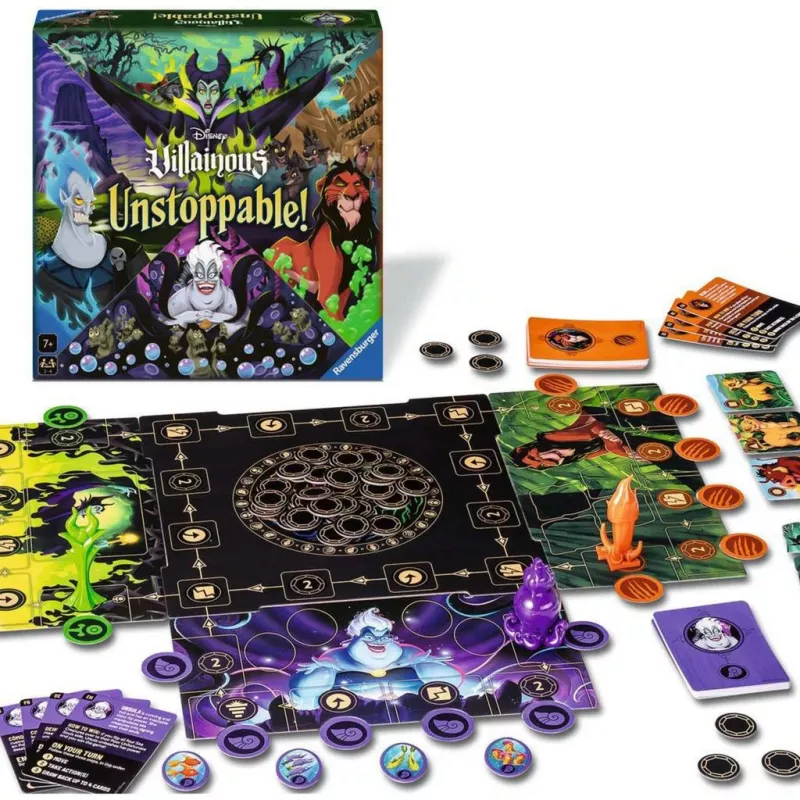 Lauamäng Ravensburger Disney Villainous Unstoppable! strateegia alates 7. eluaastast