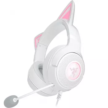 Peakomplekt Razer Kraken Kitty V2 juhtmega USB Type-A valge — kõrvaväline, peapael, 20–20000 Hz, 2 m kaabel