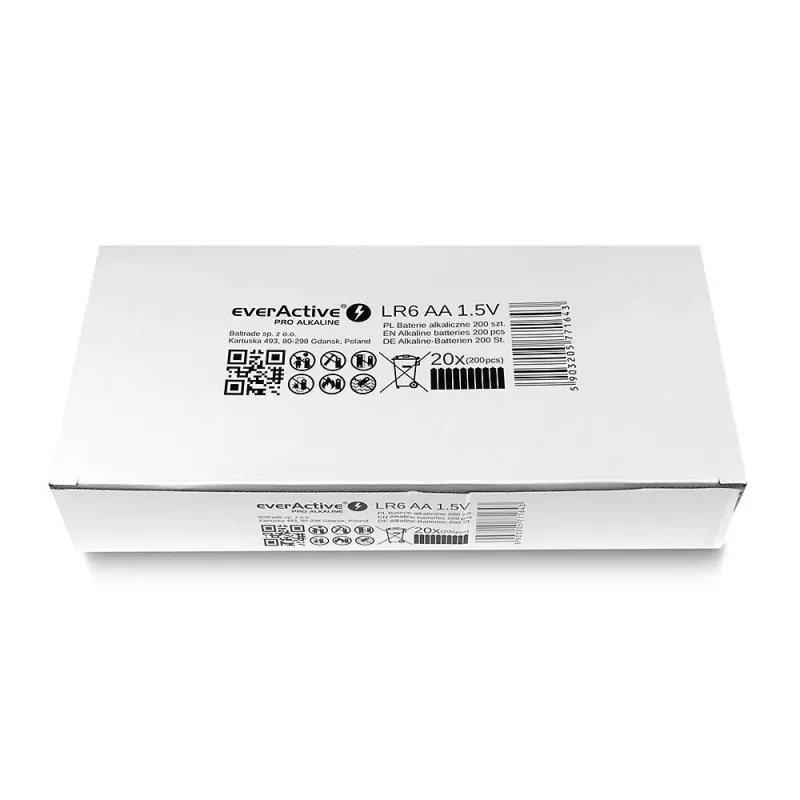 Ühekordsed AA leelispatareid everActive LR610PAKPA, 1,5 V, 3000 mAh, 10 tk pakend