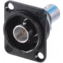 Neutrik NBB75DFIB-P - BNC - Must - Roostevaba teras - Messing - Polüoksümetüleen (POM) - Polütetrafluoroetüleen (PTFE) - Tsink - Messing - 1,5 V - 3 mO (NBB75DFIB-P)
