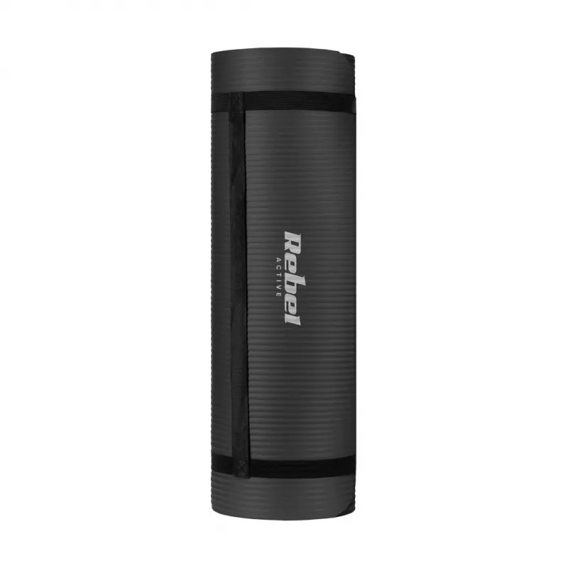 Võimlemismatt Rebel RBA-3151-BK — must, 1830×610 mm, paksus 15 mm