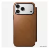 Mobiiltelefoni flippümbris Nomad Modern Leather Folio kate iPhone 17 Pro Max jaoks — Tan, mahutab kuni 17,5 cm (6,9 tolli) ekraani, 4 kaarditaskut