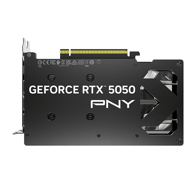 Graafikakaart PNY GeForce RTX 5050 — 8 GB GDDR6, 2317 MHz, 128-bit, PCIe x8 5.0, kahe ventilaatoriga jahutus