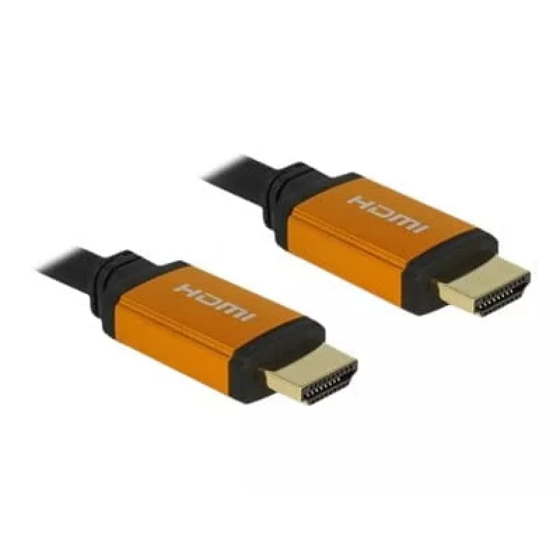HDMI-kaabel DeLOCK 85728 1,5 m tüüp A must kuldne