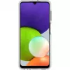 React + Trusted Glass läbipaistev kaitseümbris + ekraanikaitse Samsung Galaxy A22 jaoks