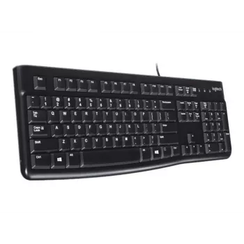 K120 juhtmega klaviatuur, juhtmega, USB, QWERTZ, must
