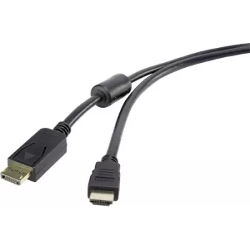 DisplayPort-HDMI-kaabel Renkforce 5 m — digitaalne audio-/videoühendus