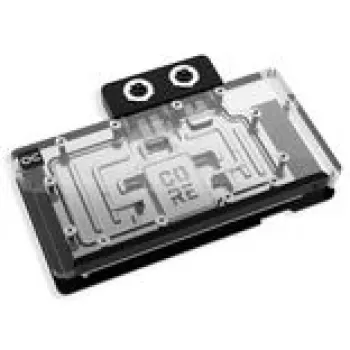 Vedelikjahutusplokk Alphacool Core RX 9070 XT Swift+ Transparent Chrome GPU-le