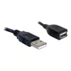 USB 2.0 pikenduskaabel DeLOCK 82457 0,15 m must