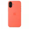 iPhone 16 Plus silikoonümbris MagSafe'iga - Tangerine