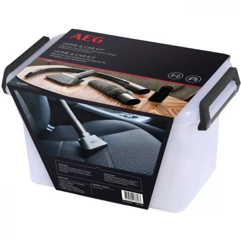 Autopuhastuskomplekt AEG AKIT09C Must 4 tk 1 adapter