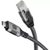 Techly ICOC U3C-RJ45-010 võrgukaabel Hõbedane, Must 1 m Cat6 F/UTP (FTP)