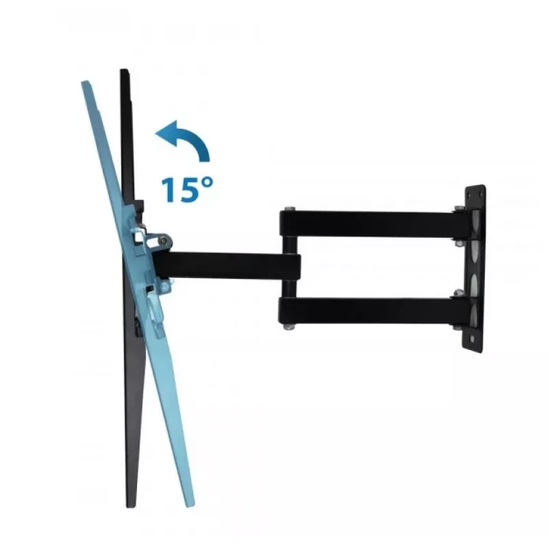 Seinale kinnitatav telerihoidik ESPERANZA ERW016 kuni 70-tollistele teleritele, must, 45 kg kandevõime, VESA 75x75–400x400, kaldenurk 15°