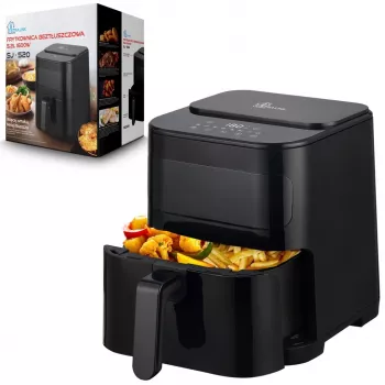 Extralink HOME AIR 5.2L EU SJ-520 fritüür Üksik 1600 W Kuumaõhufritüür Must