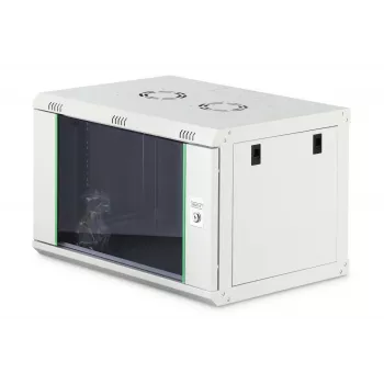 Seinale kinnitatav 19-tolline püstikkapp DIGITUS Dynamic‑N DN-37100, 7U, 600x450 mm (LxS), IP20, helehall, monteerimata
