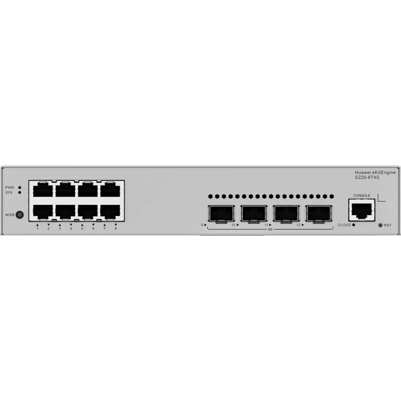 Huawei S220-8T4S Gigabit lüliti, 4x SFP, 8x LAN, 4x SFP