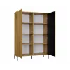 KAMARO 2DD õhuke/GŁ tamm ARTISAN DISPLAY CABINET