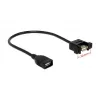 USB-kaabel DeLOCK 0,25m 2xUSB2.0-A