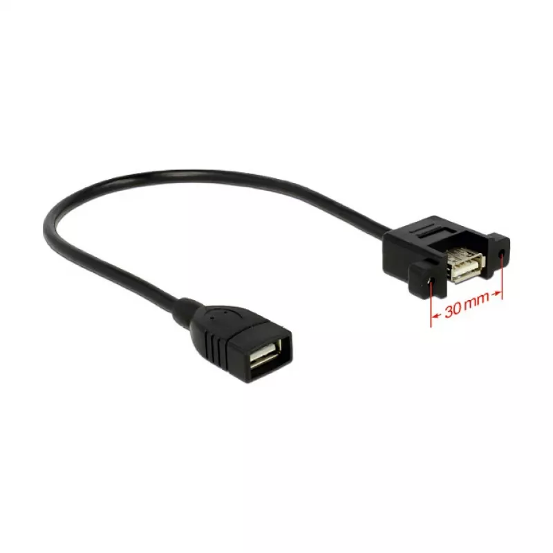 USB-kaabel DeLOCK 0,25m 2xUSB2.0-A