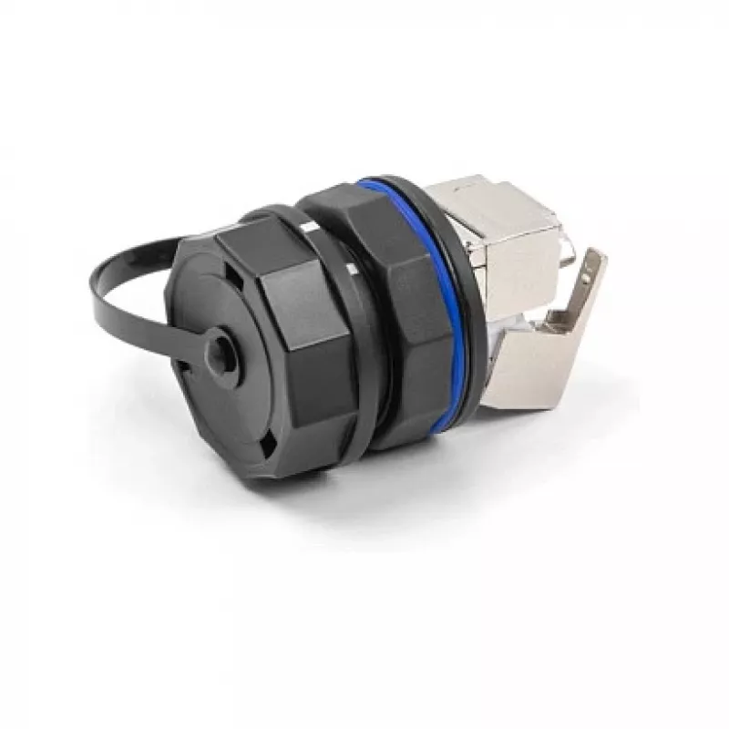 DeLOCK 67050 kaitsekork RJ45 sisseehitatud pistikutele, IP68, must