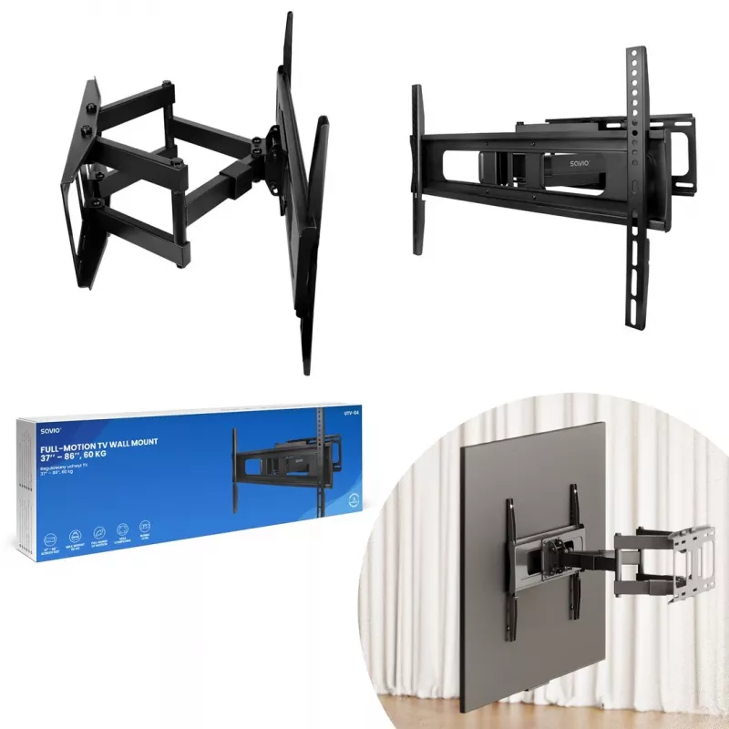 Savio UTV-04 TV kinnitus/tugi 2.18 m (86) Must
