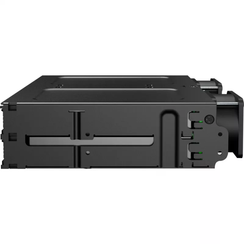 ICY DOCK - MB324V4P-B - ExpressCage - 4-Bay 15?mm U.2/U.3 SSD Wechselrahmen für 5,25-Einbauschacht  Werkzeugloses SSD-Montagesystem