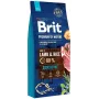 Kuiv koeratoit Brit Premium by Nature Sensitive Lamb — 15 kg, lambaliha ja riis, 27% valku, 14% rasva, täiskasvanud koertele tundliku seedimisega
