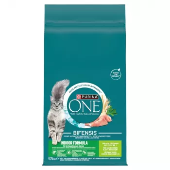Kuiv kassitoit Purina Nestlé PURINA ONE Indoor Formula kalkun 9,75 kg, täiskasvanud toakassid, 36% valku, 13% rasva