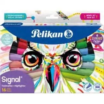 Marker Pelikan 825078 16 tk Peitelots Mitmevärviline