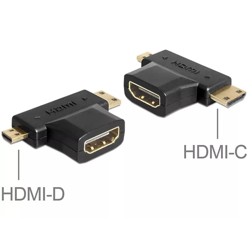 Kaabelsoovahetaja HDMI-C HDMI-D HDMI-A DeLOCK 65446