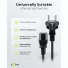 Goobay IEC-juhe 5 m must pistik tüüp F IEC C13 H05VV-F3G