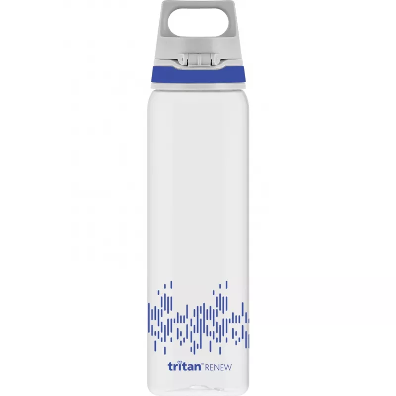Water bottle Total Clear One MyPlanet Blue 0.75 L transparent/dark blue, one-hand closure ONE