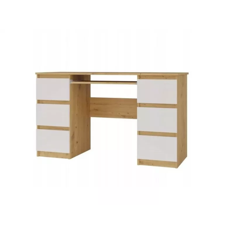 KUBA Kirjutuslaud artisan tamm/valge komplekt