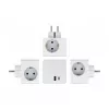 DeLOCK 11501 toitepistiku adapter tüüp F valge 3A USB-pordid