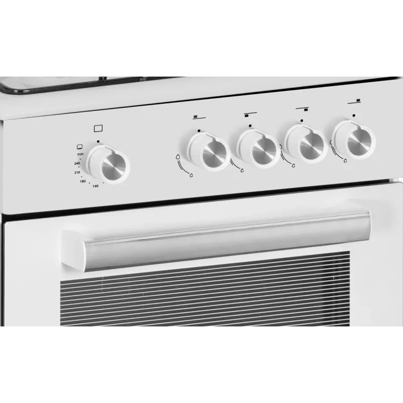Simfer Cooker 4401SGRBB Hob type Gas Oven type Gas Valge Width 50 cm 49 L Depth 55 cm